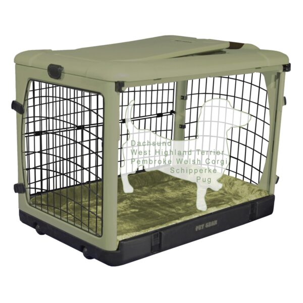 Dog Gear "The Other Door" Steel Dog & Cat Crate - 42" - Sage