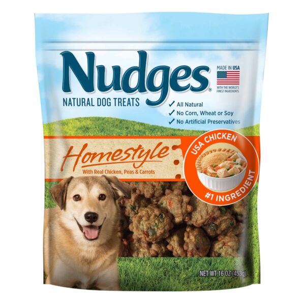 Nudges Homestyle Dog Treats - Chicken Pot Pie - 16oz