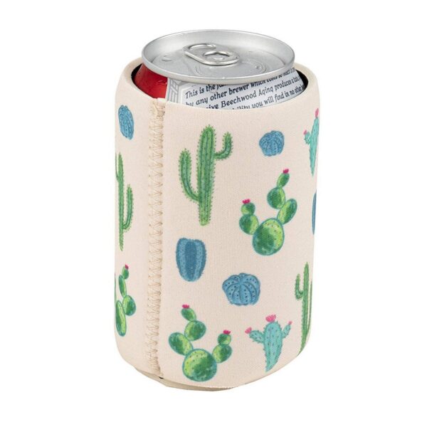 12-Pack Cactus Succulent Theme Can Cooler Sleeves, 12 oz Insulated Beer Koozies Neoprene Holder, 4 Assorted Colors