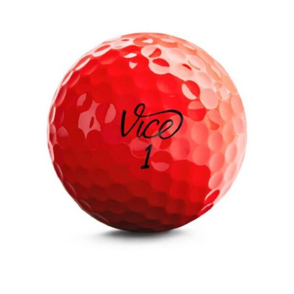 Vice Pro Golf Balls - Neon Red
