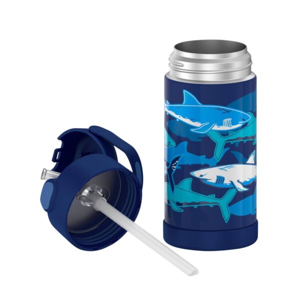 Thermos Sharks 12oz FUNtainer Water Bottle with Bail Handle - Blue