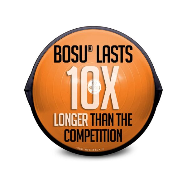 Bosu 72-10850 Home Gym Equipment The Original Balance Trainer 65 cm Diameter, Orange and Black