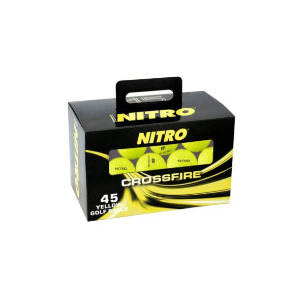 Nitro Golf Crossfire Golf Balls Yellow - 45pc