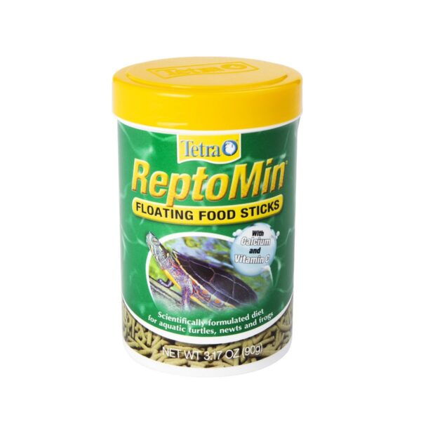 Tetra ReptoMin Newts and Frogs Aquatic Turtles Floating Food Sticks - 3.17oz