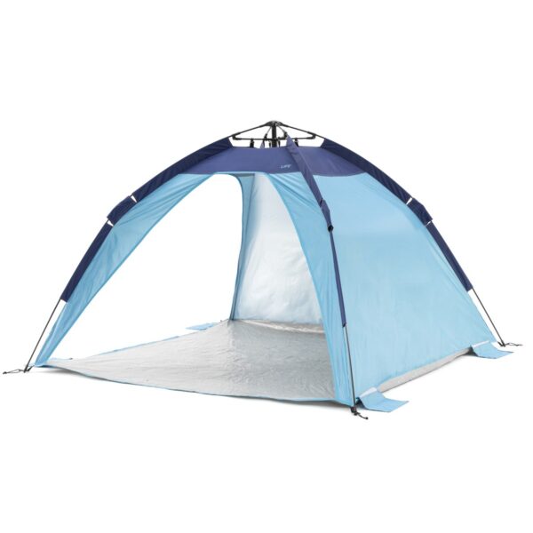 SlumberTrek 3049332VMI Mersa Universal Outdoor Compact Pop Up Auto Ezee Beach Sun Shelter Tent, Blue