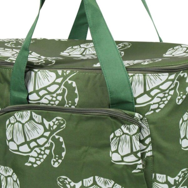 Zodaca Fashionable Large Cooler Bag, Green Turtle