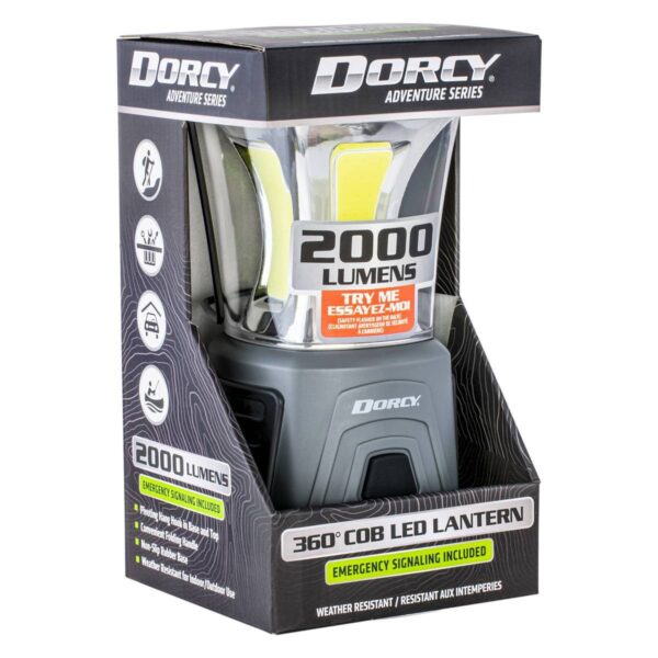 Dorcy Adventure Series COB LED Lantern 360 Degree 2000 Lumens