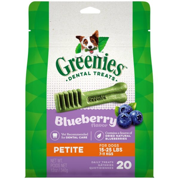 Greenies Blueberry Petite Dental Dog Treats - 20ct