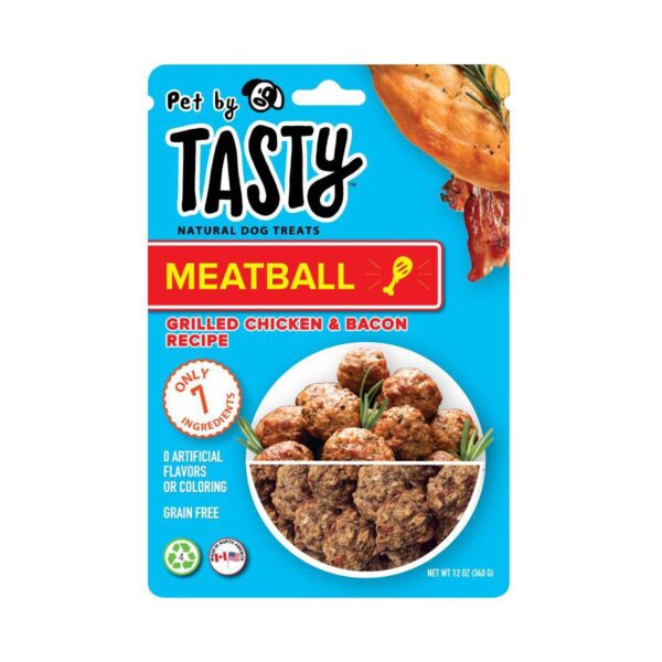 Pet by Tasty Meatball Grilled Chicken & Bacon Recipe Dog Treats - 12oz