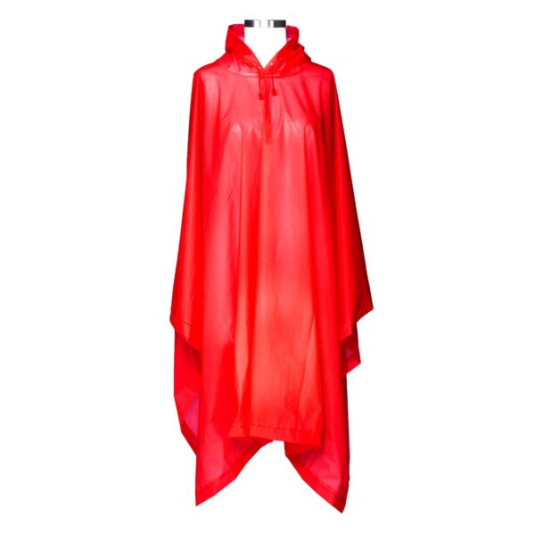 ShedRain Hooded Rain Ponchos  - Red