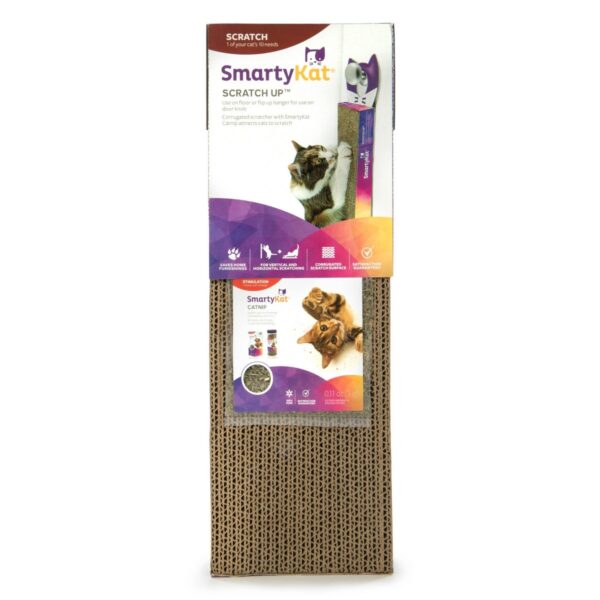 SmartyKat Scratch Up Hanging Single Corrugate Cat Scratcher - 4pk