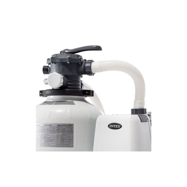Intex 26647EG Krystal Clear 14-Inch 2800 GPH Above Ground Pool Sand Filter Pump with Automatic Timer, 110-120V with GFCI, and 6-Function Control