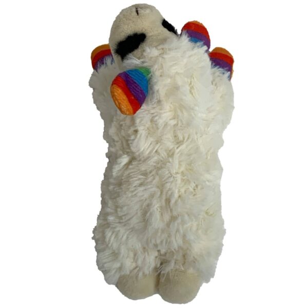 Multipet Pride Lamb Chop Rainbow Stripes Dog Toy - 6"
