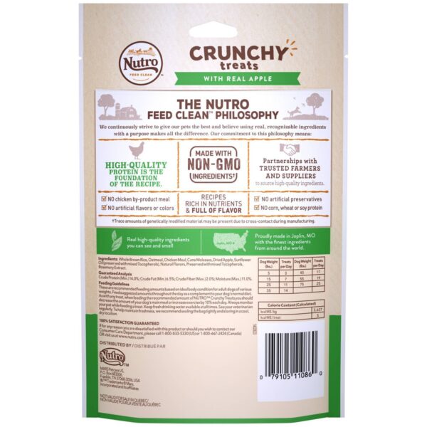 Nutro Crunchy Apple Dog Treats - 10oz