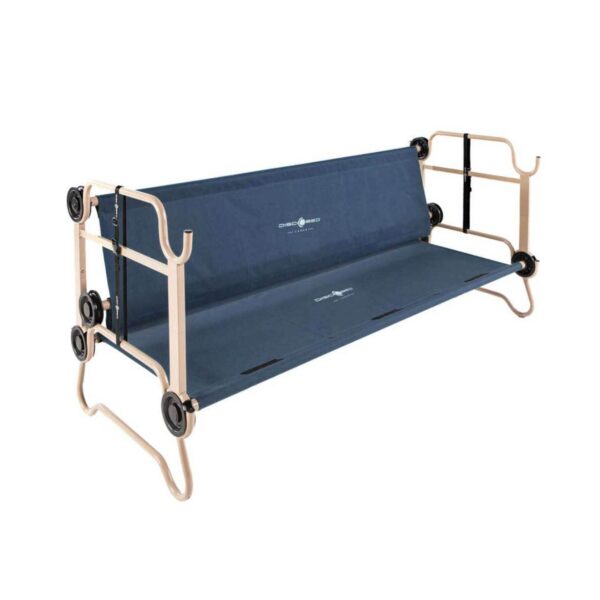 Disc-O-Bed Large Cam-O-Bunk Bunked Double Cot + No Slip Foot Pads