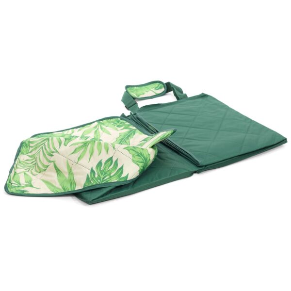 SlumberTrek 3053254VMI All Weather Reversible Water Resistant Foldable Blanket Mat for Beach, Picnic, and Outdoor Concert with Palm Tree Print