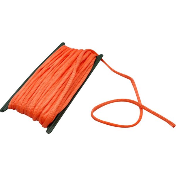 Coghlan's Orange Poly Cord, 50 feet of 1/4-inch Braided Nylon Cord Reusable Rope