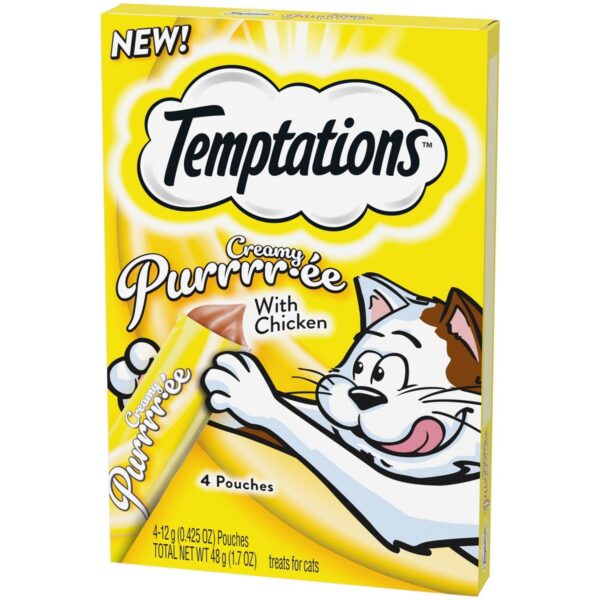 Temptations Creamy Puree Chicken Cat Treats - 1.7oz