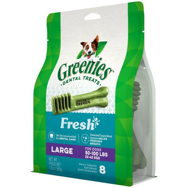 Greenies Fresh Large Dental Dog Treats - 12oz