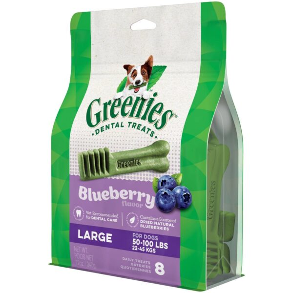 Greenies Blueberry Large Dental Dog Treats - 8ct