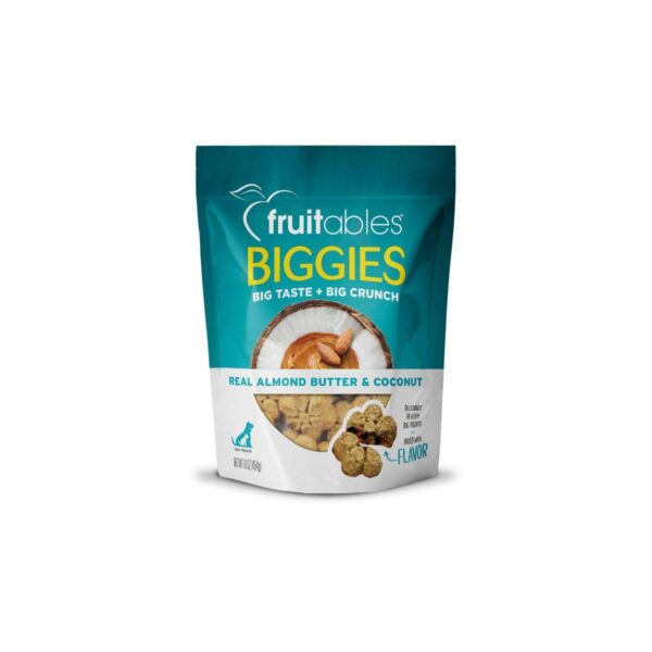 Fruitables Biggies Almond Butter & Coconut Crunchy Dog Treats - 16oz