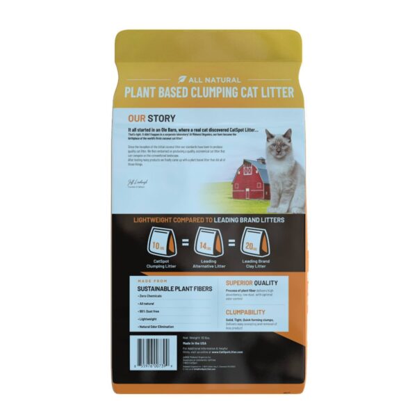 CatSpot All Natural Plant Based Clumping Cat Litter - 10lbs