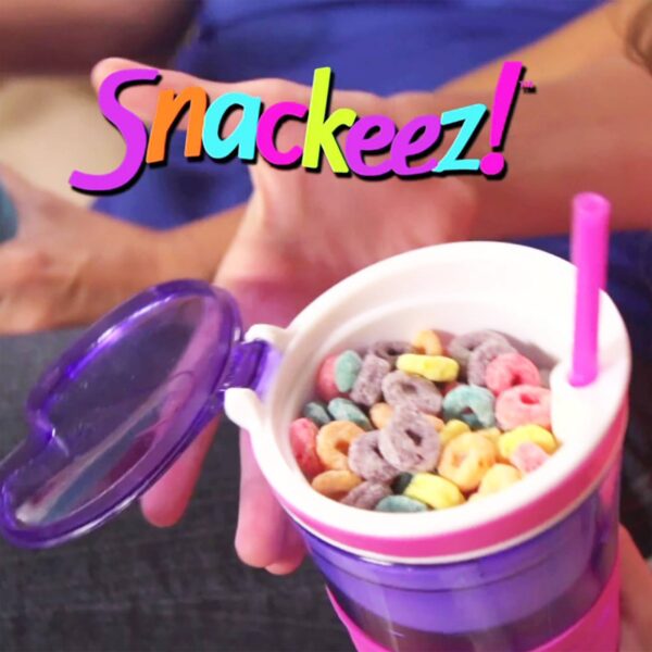 Snackeez 2-in-1 Snack & Drink Cup Blue/Green