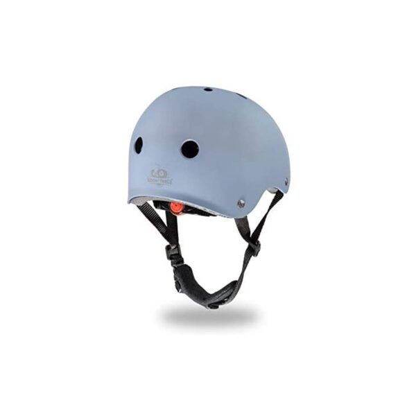 Kinderfeets Slate Blue Adjustable Toddler & Kids Bike Helmet Bundle with Kinderfeets Tiny Tot PLUS 2-in-1 Balance Bike Tricycle, Brown