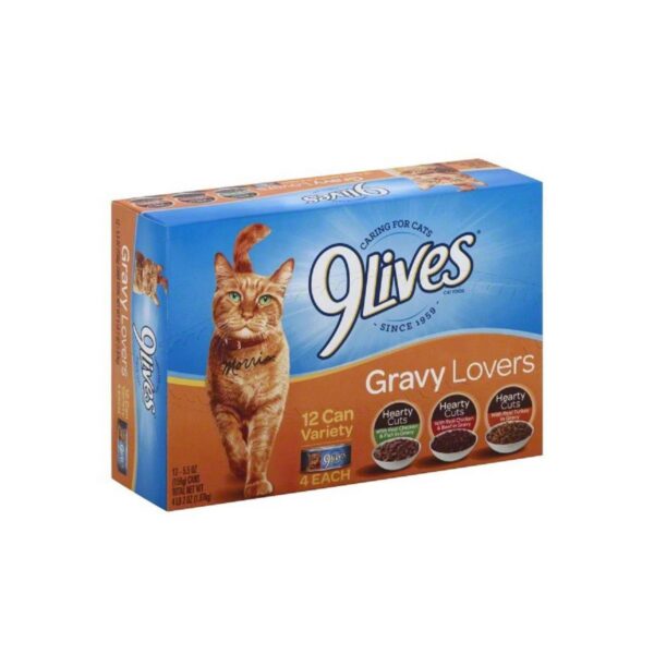 9 Lives Variety Gravy Favorites - Wet Cat Food - 5.5oz/12pk