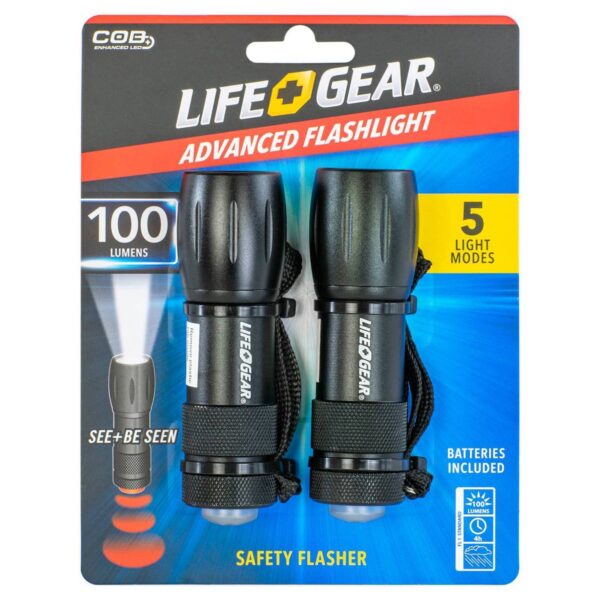 Life Gear 2pk LED Mini-Max 100 Lumens