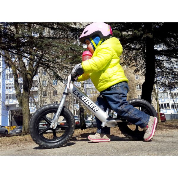 Strider Pro 12" Kids' Balance Bike - Silver