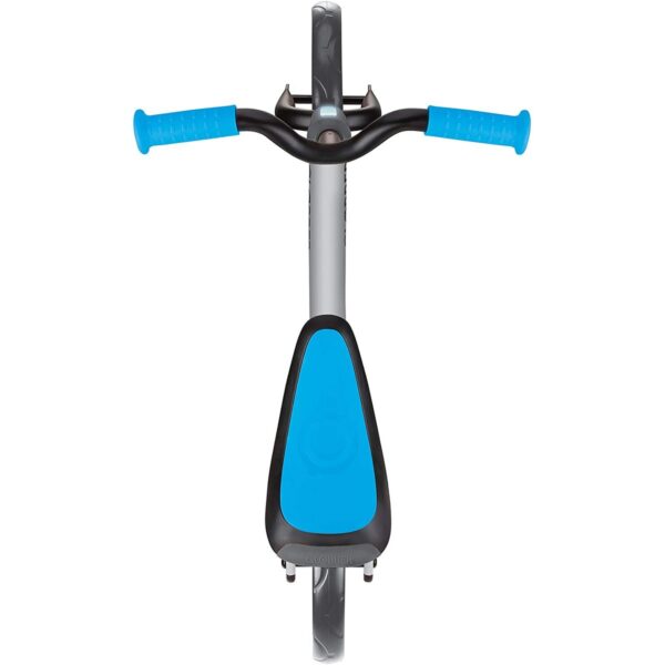 Globber GO BIKE Adjustable Balance Training Bicycle for Toddlers with No Pedals and Comfort Grips, Silver and Sky Blue