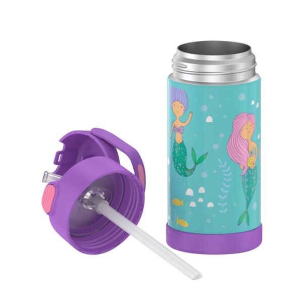Thermos Mermaid 12oz FUNtainer Water Bottle with Bail Handle - Lavender/Blue