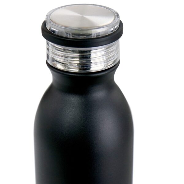 Gibson WAO 20 Ounce Stainless Steel Insulated Thermal Bottle with Lid in Matte Black