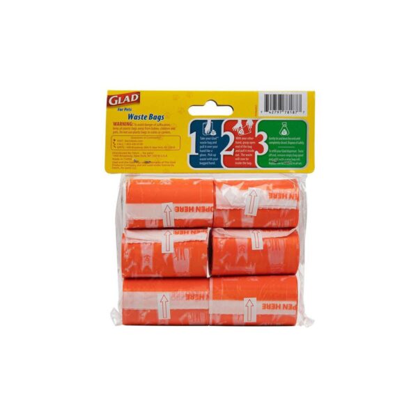 Glad Tropical Breeze Scent Dog Waste Bags Refill Rolls - 90ct