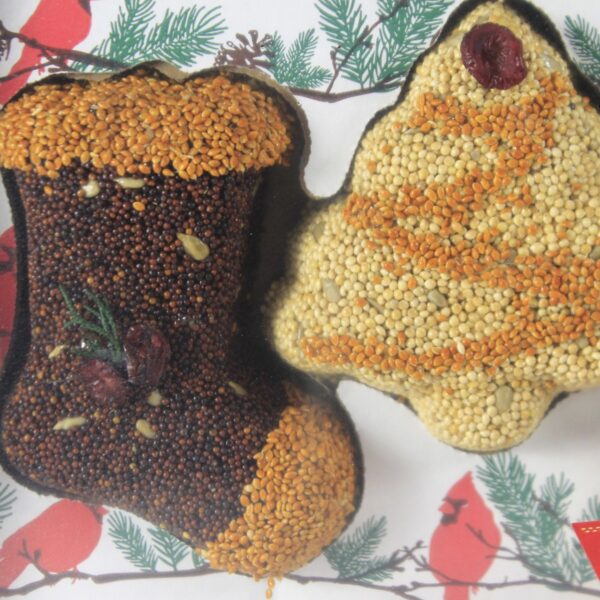 Home & Garden 4.0" Christmas Seed Treats Stocking Tree Snowman Mr Bird  -  Bird And Wildlife Food