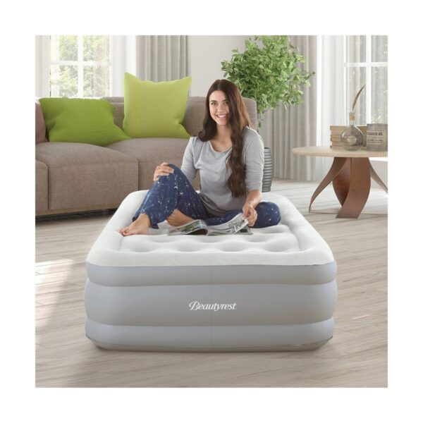 Beautyrest Skyrise 14" Air Mattress with Built-in Pump 1-Touch Comfort Control - Twin