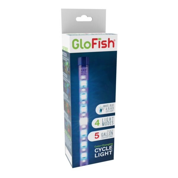 GloFish Color-Changing Cycle Light 5 Gallons, Four Modes With White, Blue And Black LED Lights
