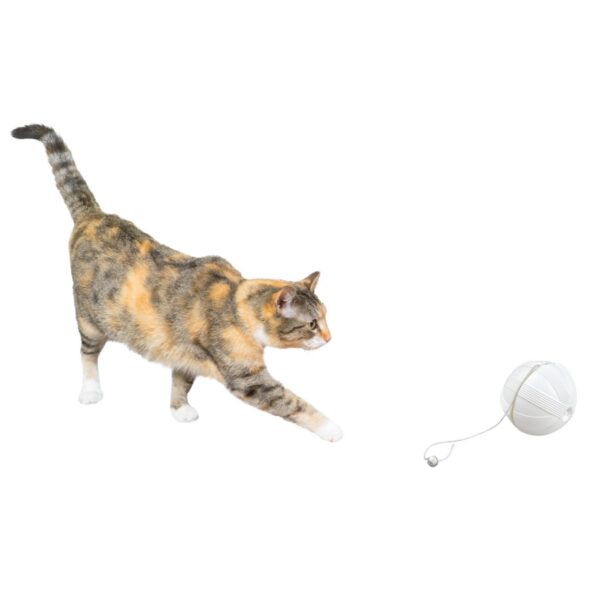 Premier Pet Automatic Ball of Yarn Cat Toy - White