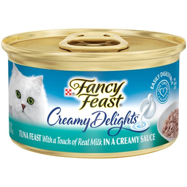 Purina Fancy Feast Creamy Delights In a Creamy Sauce with a Touch of Real Milk Gourmet Wet Cat Food Tuna Feast - 3oz