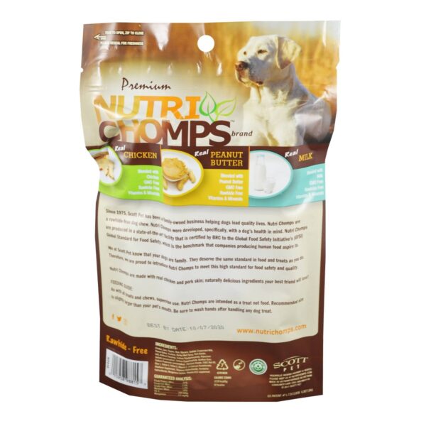 Nutri Chomps Assorted Flavor Braids Dog Treats - 4ct