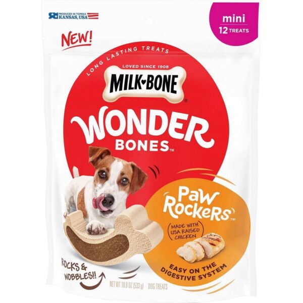 Milk-Bone - Paw Rockers Mini Chicken Dog Treats - 12ct
