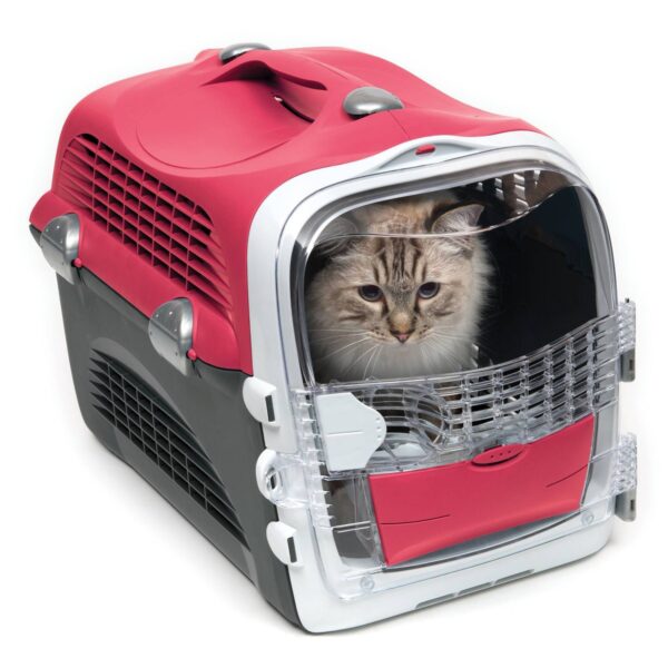 Catit Cabrio Dog and Cat Carrier - Cherry Red