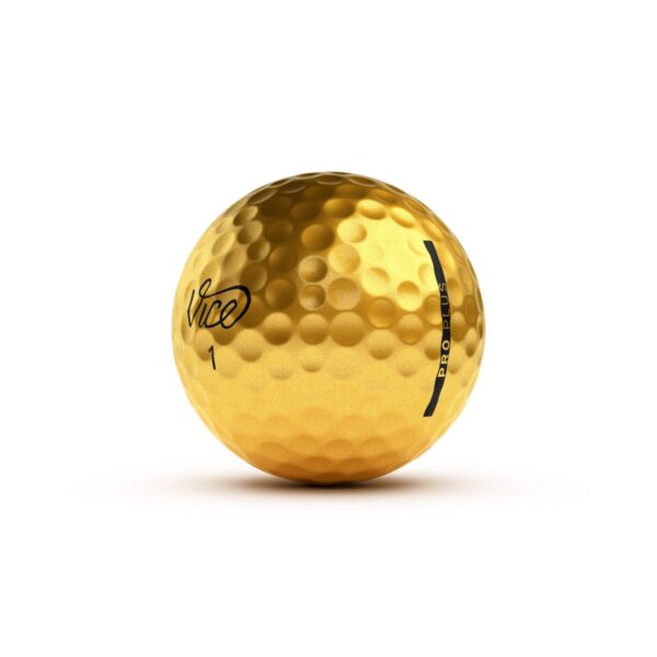 Vice Pro Plus Golf Balls - Gold