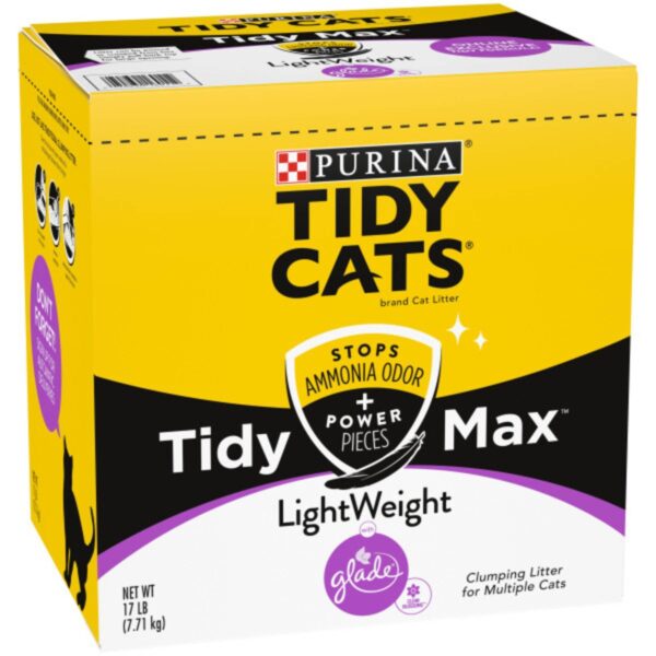 Purina Tidy Cats Clumping Lightweight Cat Litter Tidy Max Glade Clean Blossoms Multi Cat - 17lb Box