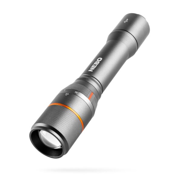 NEBO DAVINCI 2000 Lumen Waterproof Handheld Power Bank Flashlight with 4 Light Modes, Includes Rechargeable Battery and Detachable Lanyard