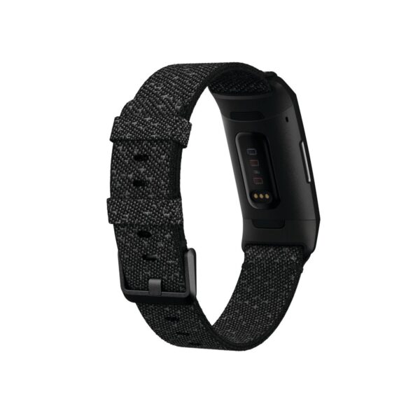 Fitbit Charge 4 Special Edition Activity Tracker - Black with Granite Reflective Woven Band