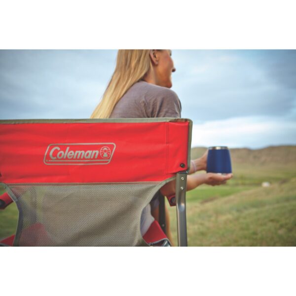 Coleman Outpost Breeze Folding Deck Chair - Red