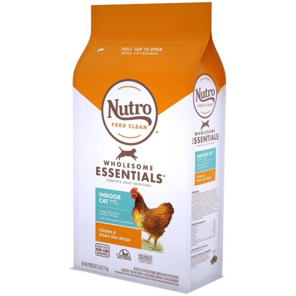 Nutro Wholesome Essentials Indoor Chicken & Brown Rice Recipe Adult Premium Dry Cat Food - 5lbs