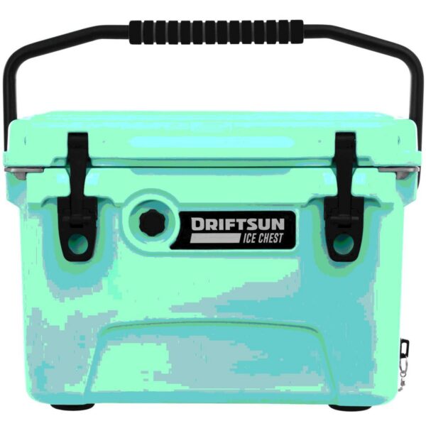Driftsun DS-ICE-20SF Heavy Duty Rotomolded Thermoplastic UV Resistant Portable 20 Quart Insulated Hardside Ice Chest Beverage Cooler, Sea Foam Green